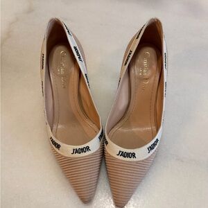 Dior J'Adior Beige and Cream Heels